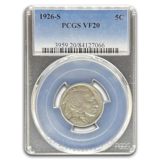 1926-S Buffalo Nickel VF-20 PCGS