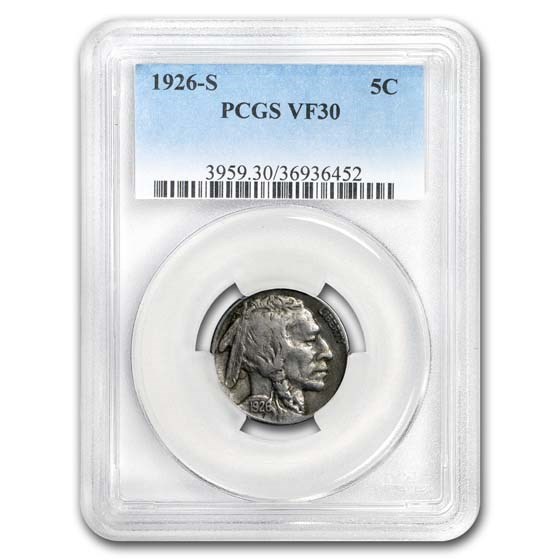 1926-S Buffalo Nickel VF-30 PCGS 1926-S Buffalo Nickel VF-30 PCGS