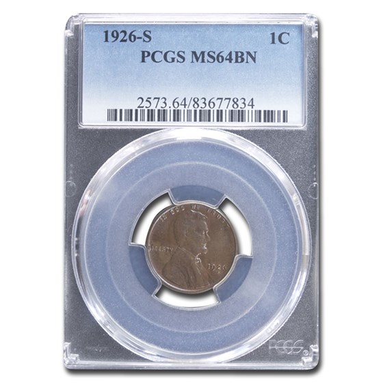 1926-S Lincoln Cent MS-64 PCGS (Brown) 1926-S Lincoln Cent MS-64 PCGS (Brown)