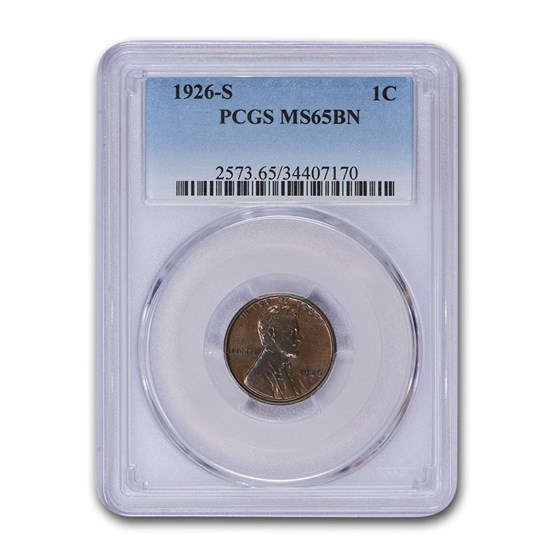 1926-S Lincoln Cent MS-65 PCGS (Brown) 1926-S Lincoln Cent MS-65 PCGS (Brown)