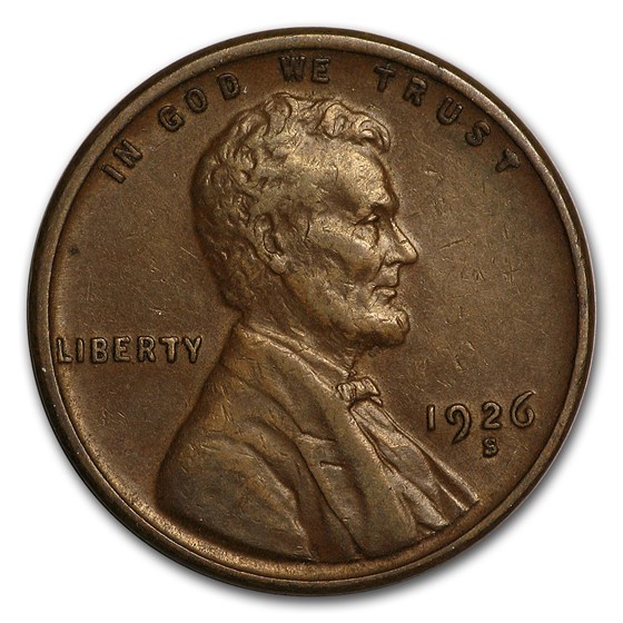 1926-S Lincoln Cent XF
