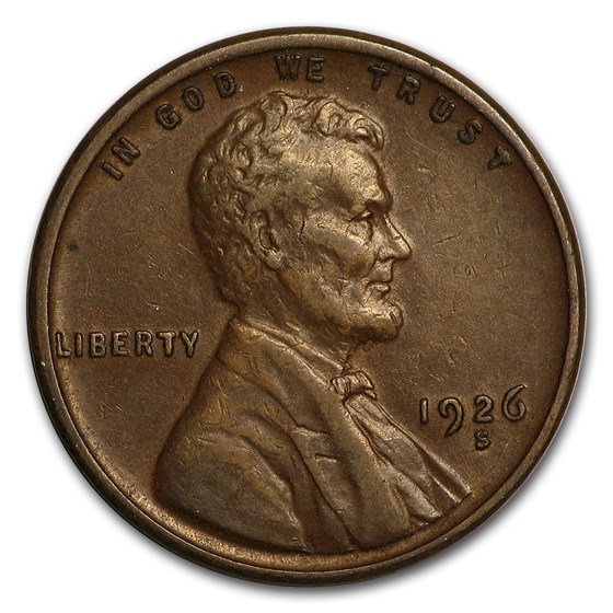 1926-S Lincoln Cent XF 1926-S Lincoln Cent XF