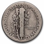 1926-S Mercury Dime 50-Coin Roll Avg Circ