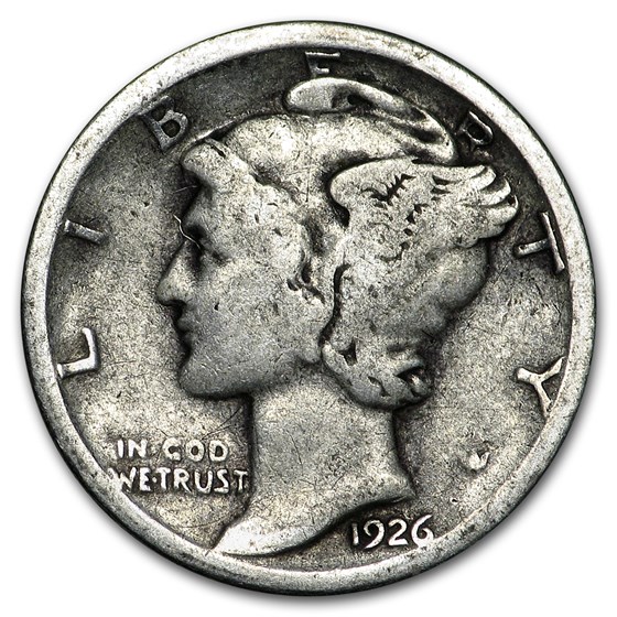 1926-S Mercury Dime Good 1926-S Mercury Dime Good