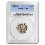 1926-S Mercury Dime VF-35 PCGS