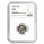 1926-S Mercury Dime XF-45 NGC