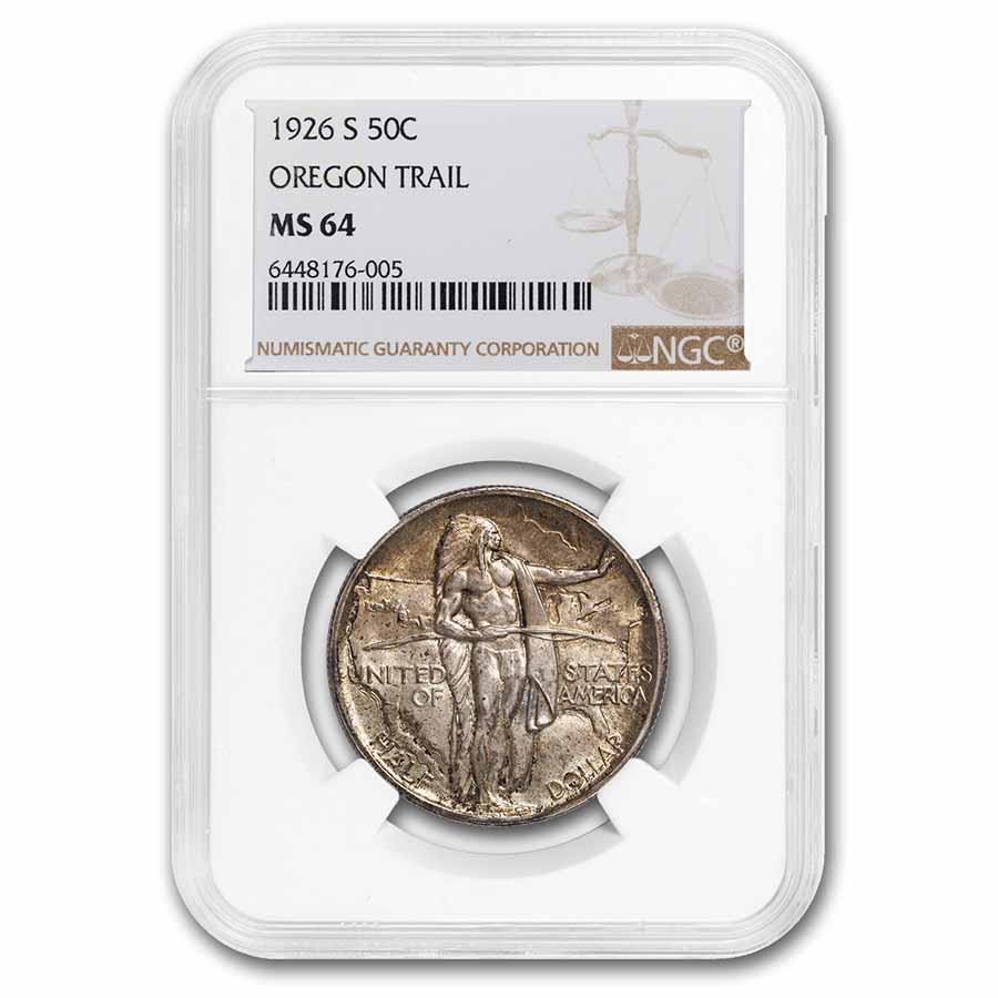 Buy 1926-S Oregon Trail Commemorative Half Dollar MS-64 NGC | APMEX