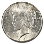 1926-S Peace Dollar AU-58 NGC