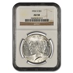 1926-S Peace Dollar AU-58 NGC