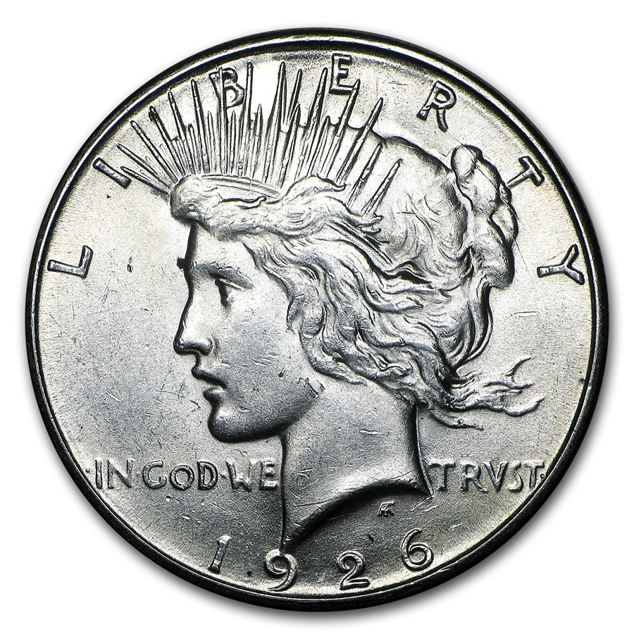 1926-S Peace Dollar AU-58