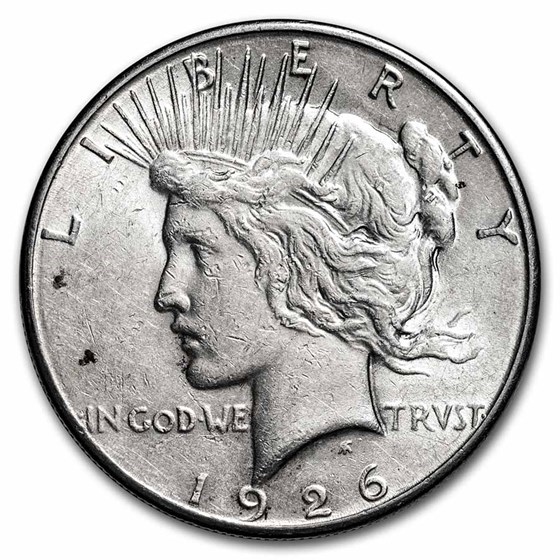 1926-S Peace Dollar AU Details (Cleaned) 1926-S Peace Dollar AU Details (Cleaned)