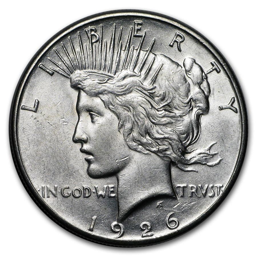 1926-S Peace Dollar AU