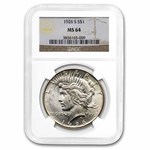 1926-S Peace Dollar MS-64 NGC