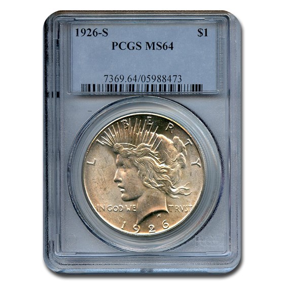 1926-S Peace Dollar MS-64 PCGS (Toned) 1926-S Peace Dollar MS-64 PCGS (Toned)