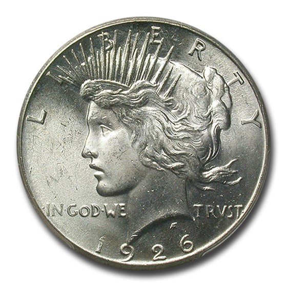 1926-S Peace Dollar MS-64+ PCGS 1926-S Peace Dollar MS-64+ PCGS