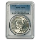 1926-S Peace Dollar MS-64 PCGS