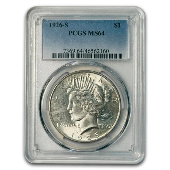 1926-S Peace Dollar MS-64 PCGS