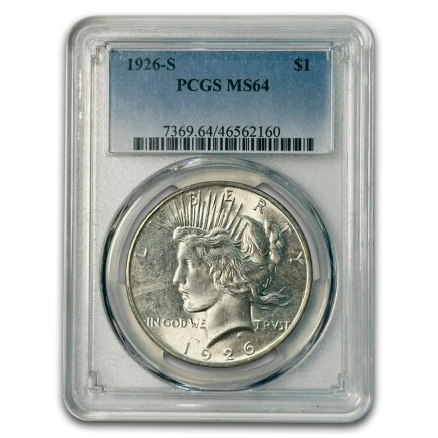 1926-S Peace Dollar MS-64 PCGS