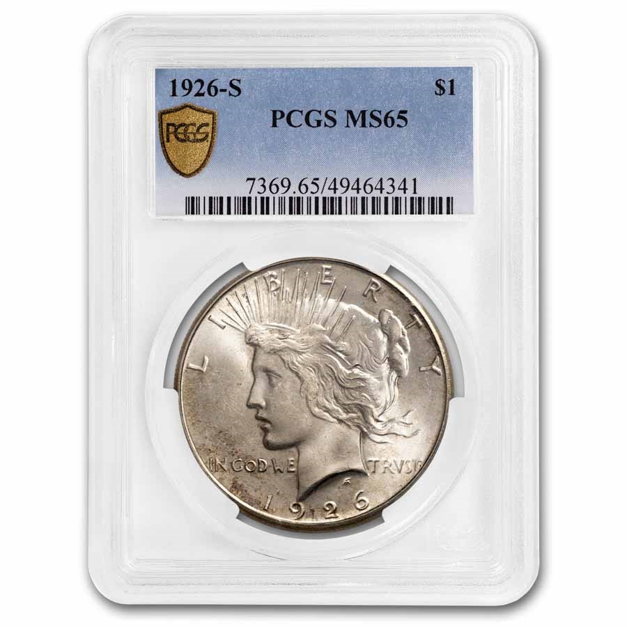 1926-S Peace Dollar MS-65 PCGS