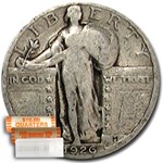 1926-S Standing Liberty Quarter 40-Coin Roll Avg Circ