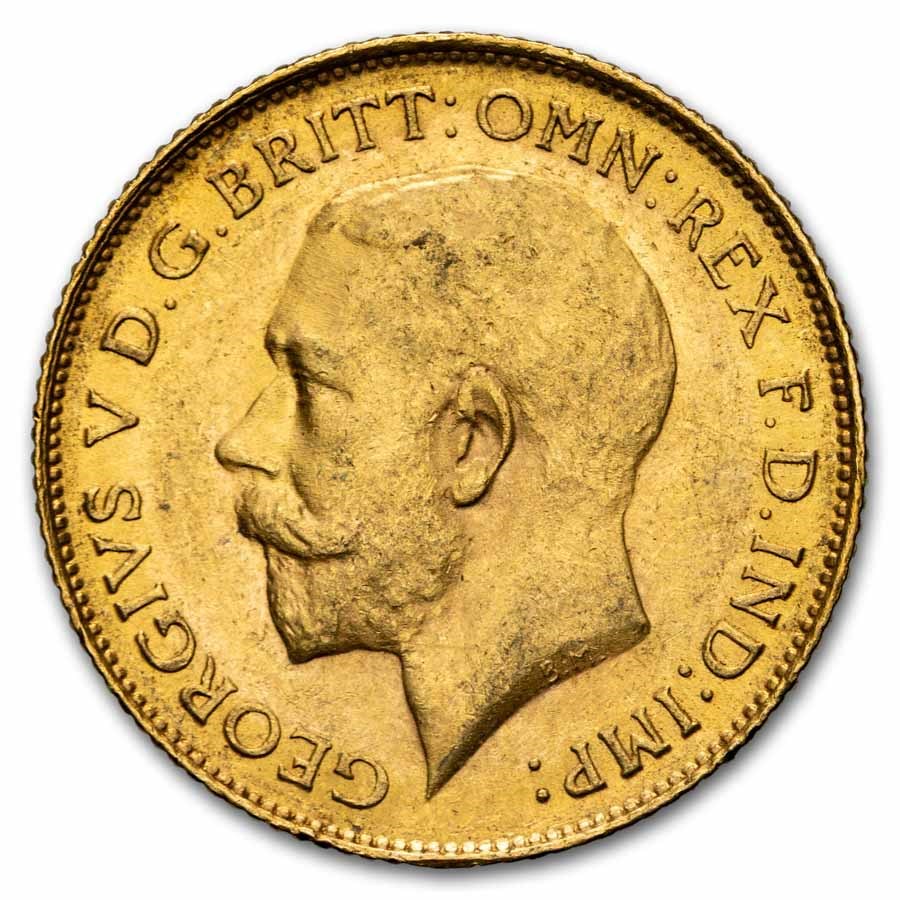 1926-SA South Africa Gold 1/2 Sovereign AU