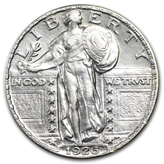 1926 Standing Liberty Quarter AU 1926 Standing Liberty Quarter AU