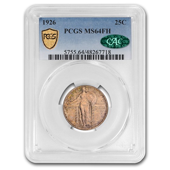 1926 Standing Liberty Quarter MS-64 PCGS CAC (FH) 1926 Standing Liberty Quarter MS-64 PCGS CAC (FH)