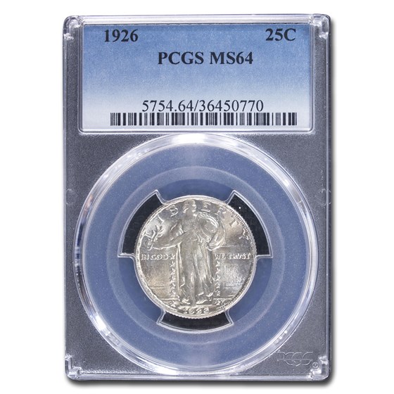 1926 Standing Liberty Quarter MS-64 PCGS 1926 Standing Liberty Quarter MS-64 PCGS