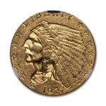 1927 $2.50 Indian Gold Quarter Eagle AU-58 NGC
