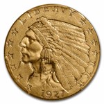 1927 $2.50 Indian Gold Quarter Eagle MS-62 PCGS