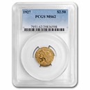 1927 $2.50 Indian Gold Quarter Eagle MS-62 PCGS
