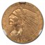 1927 $2.50 Indian Gold Quarter Eagle MS-63 NGC