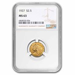 1927 $2.50 Indian Gold Quarter Eagle MS-63 NGC
