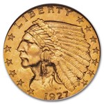 1927 $2.50 Indian Gold Quarter Eagle MS-64 NGC
