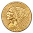 1927 $2.50 Indian Gold Quarter Eagle MS-64 PCGS CAC