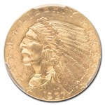 1927 $2.50 Indian Gold Quarter Eagle MS-64+ PCGS