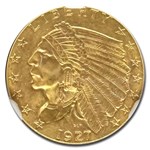 1927 $2.50 Indian Gold Quarter Eagle MS-65 NGC