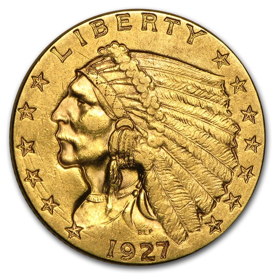 1927 $2.50 Indian Gold Quarter Eagle XF