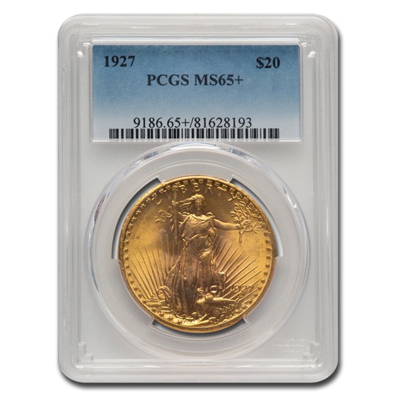 1927 $20 Saint-Gaudens Gold Double Eagle MS-65+ PCGS 1927 $20 Saint-Gaudens Gold Double Eagle MS-65+ PCGS