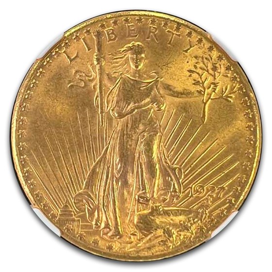 1927 $20 St Gaudens Gold Double Eagle MS-63 NGC