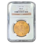 1927 $20 St Gaudens Gold Double Eagle MS-63 NGC