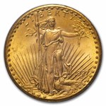 1927 $20 St Gaudens Gold Double Eagle MS-64 PCGS (Rattler)