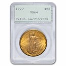1927 $20 St Gaudens Gold Double Eagle MS-64 PCGS (Rattler)