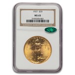 1927 $20 St Gaudens Gold Double Eagle MS-65 NGC CAC