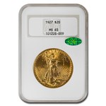 1927 $20 St Gaudens Gold Double Eagle MS-65 NGC CAC