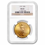 1927 $20 St Gaudens Gold Double Eagle MS-65 NGC