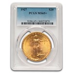 1927 $20 St Gaudens Gold Double Eagle MS-65+ PCGS