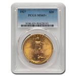 1927 $20 St Gaudens Gold Double Eagle MS-65+ PCGS
