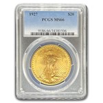1927 $20 St Gaudens Gold Double Eagle MS-66 PCGS