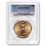 1927 $20 St Gaudens Gold Double Eagle MS-66 PCGS